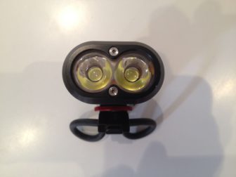 Twin LEDs provide the light