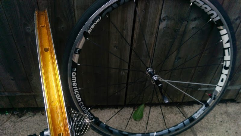 Tubeless tape seals the rim...