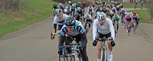 Vince Halpern winning a recent criterium