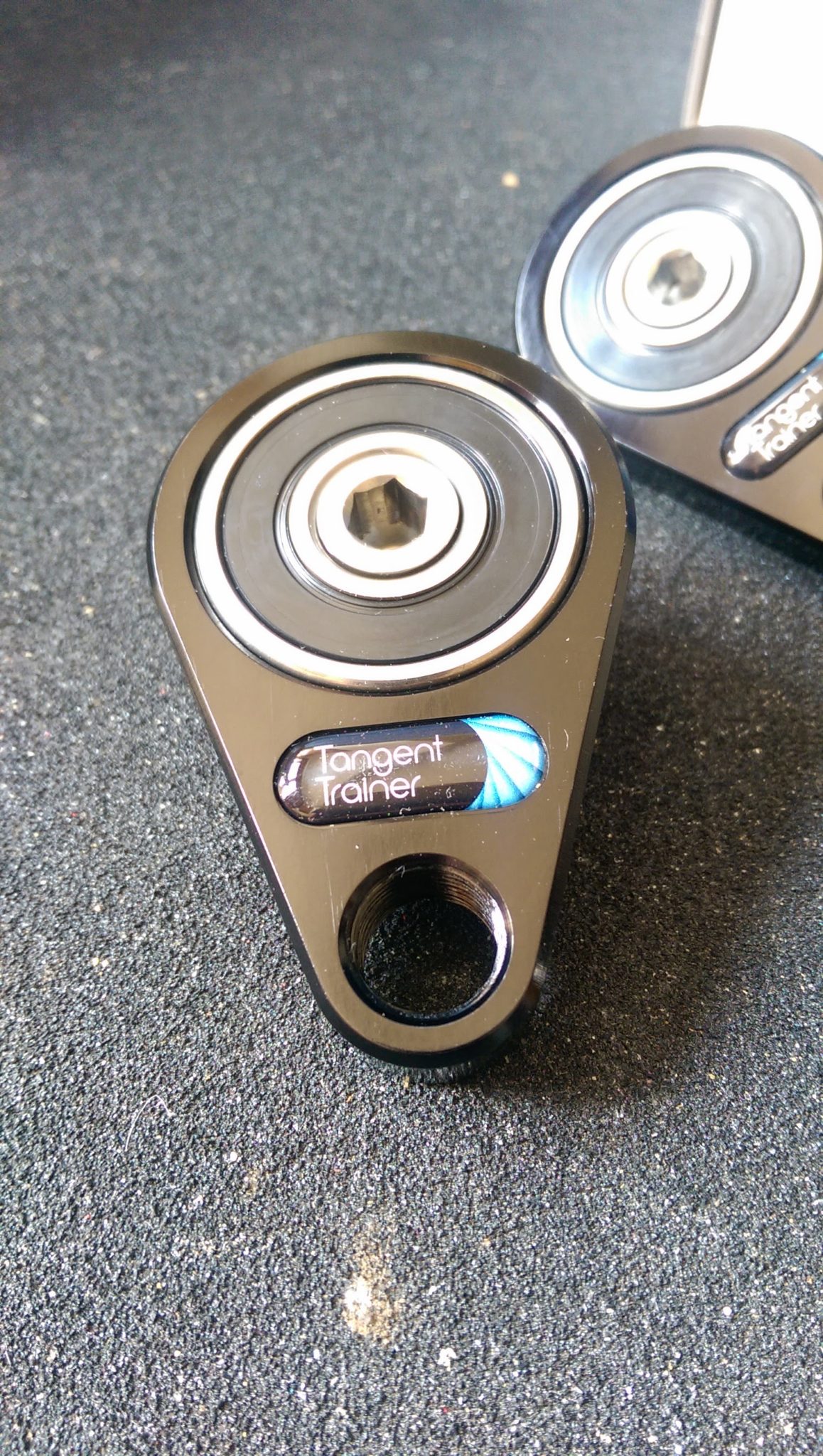 It's basically a very small crank that fits onto you existing crank