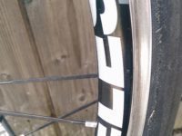 ...with graphics all over the rims...