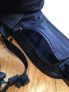 The waist straps are padded