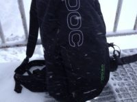 The Poc 2.0 is waiting to descend the Pas De Chevre