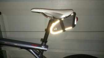 Bright reflective strips do a good job