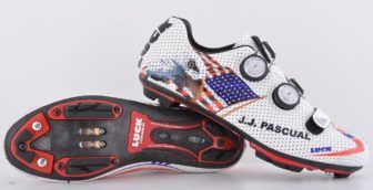 The Luck Invictus MTB shoe, showing just how much customisation is possible