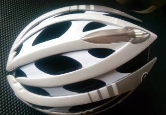 Rollsys wheel can be clearly seen on top of helmet