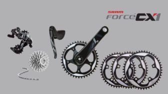 The SRAM Force CX1"hop up" groupset. All you'll need to go single ring