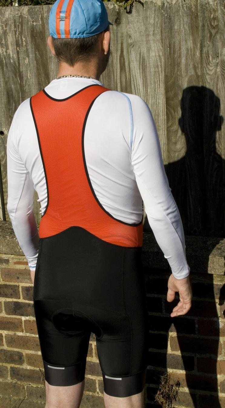 RedWhite bib shorts
