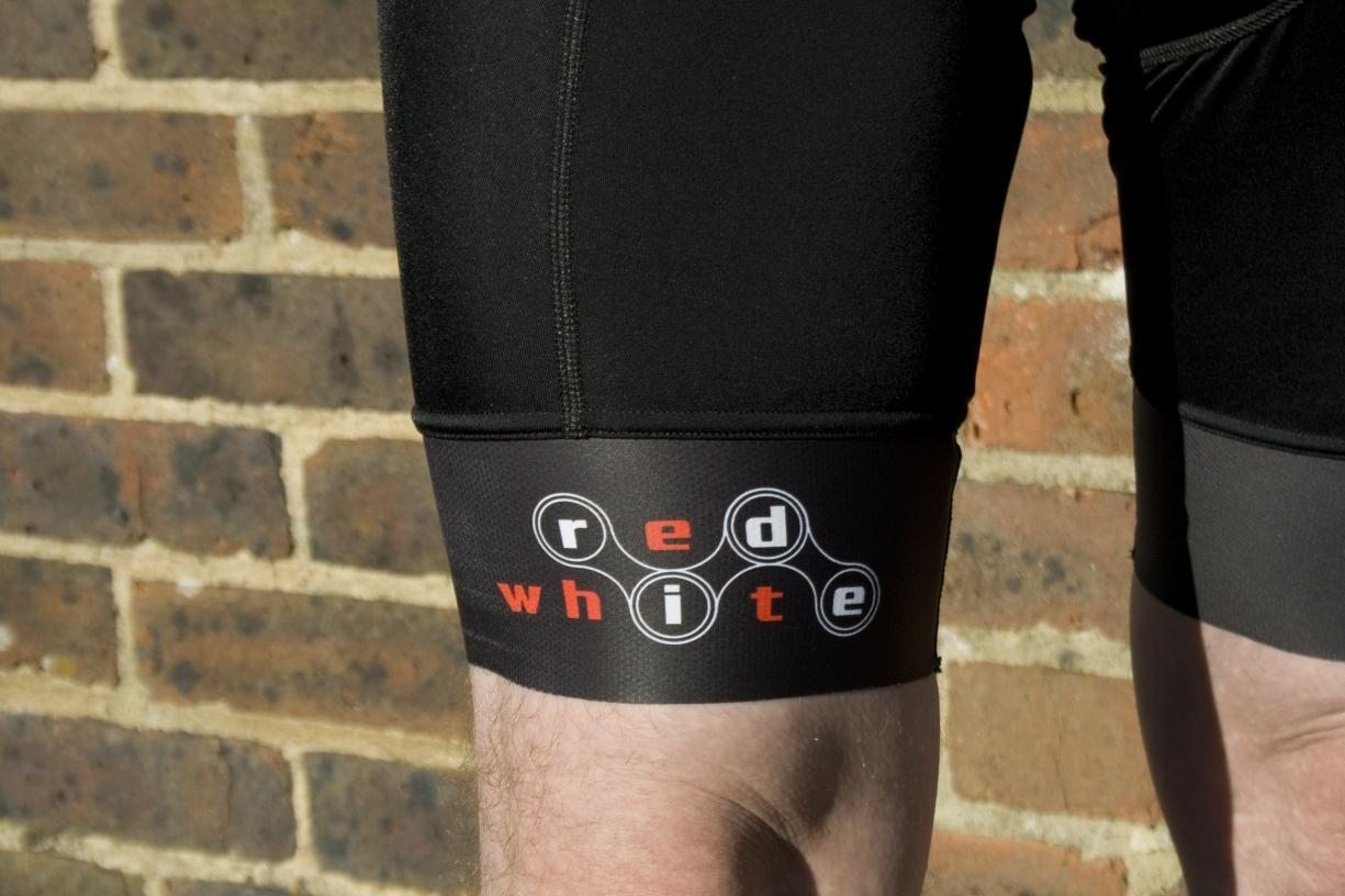 RedWhite bib shorts