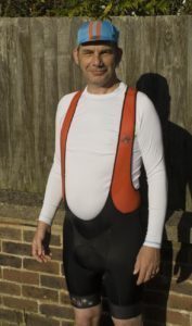 RedWhite bib shorts