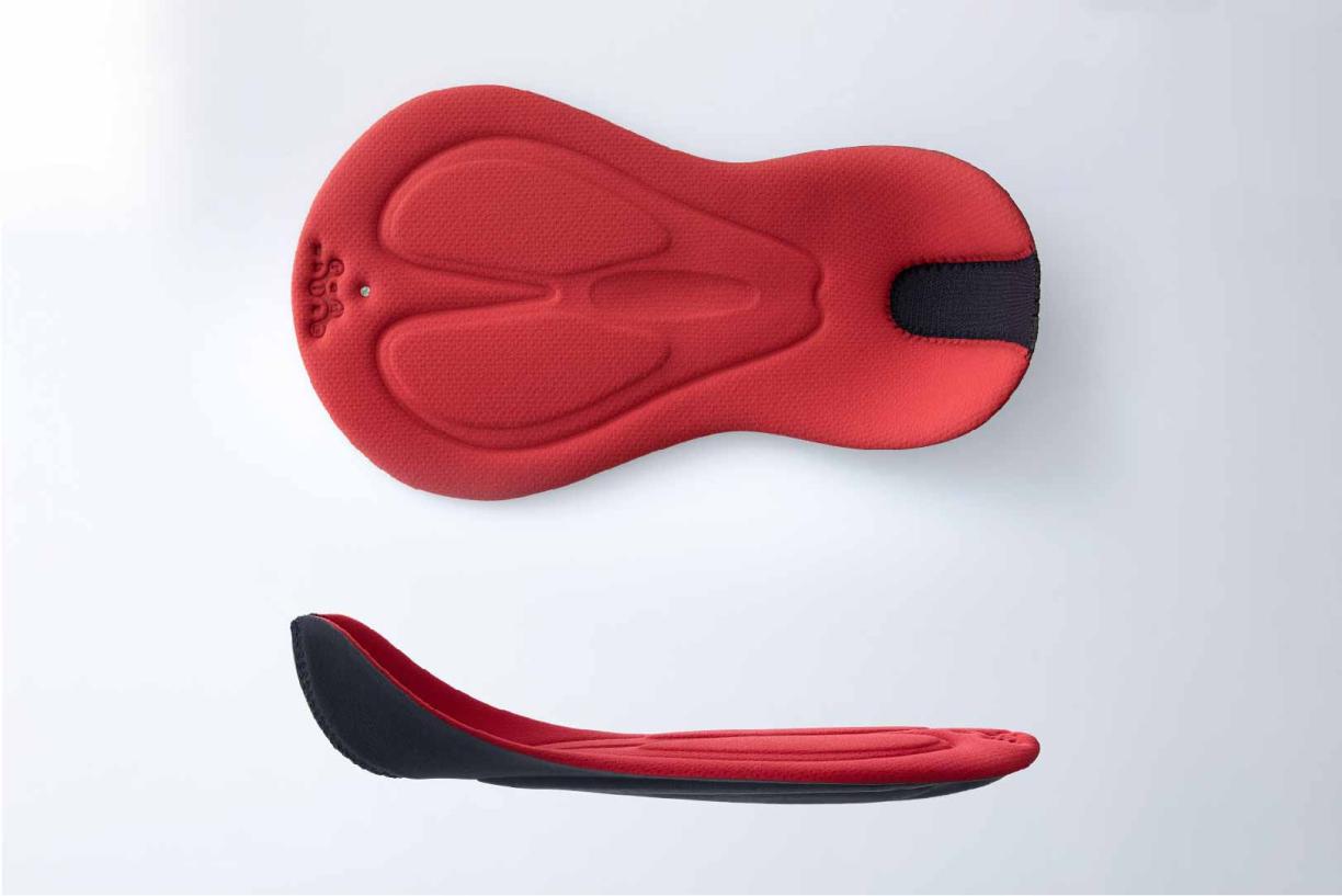 RedWhite bib shorts