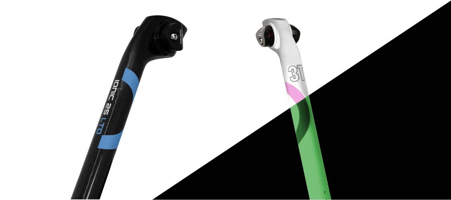 The Ionic 25 LTD seatpost  uses 3T's  DiffLock seat clamp, which allows you to fine tune setback without affecting the saddle angle