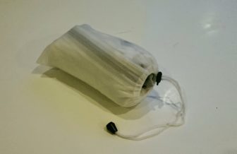 The Crystalline jacket has it's own stuff sack, which will probably be re-purposed pretty quick