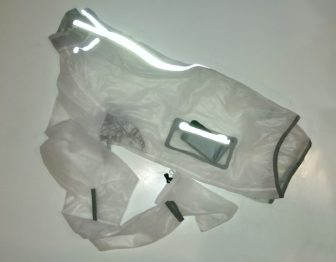The Tenn Crystalline jacket is light and packs down very small and has plenty of reflective detailing
