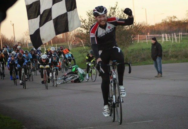 Whilst the winner comes home, I'm somersault testing of the Giro Air Attack at the Hillingdon Winter Series