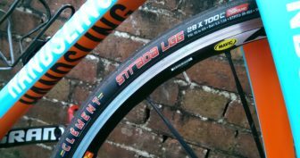 The 28mm Clements fitted fine on my cross bike, but check your clearances on a road bike