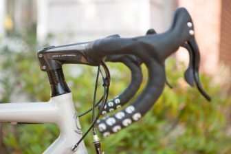 Josh appreciated the shape of the Ergo Drive's drops, finding them perfect for tucking in