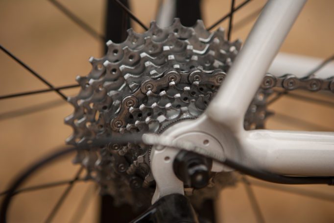 The 12-29 cassette and compact chainset should get you up most hills