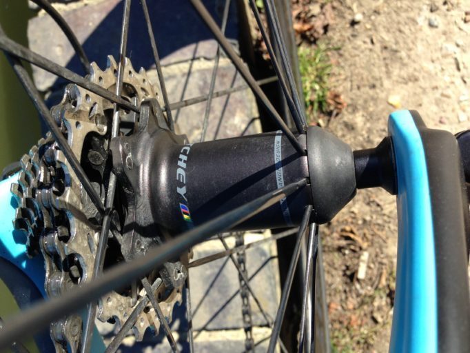 Rear Phantom Flange hub with staggered drive side flange.