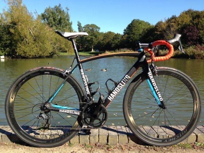 Handsling RR1 fitted with Ritchey Apex II WCS carbon clincher wheels