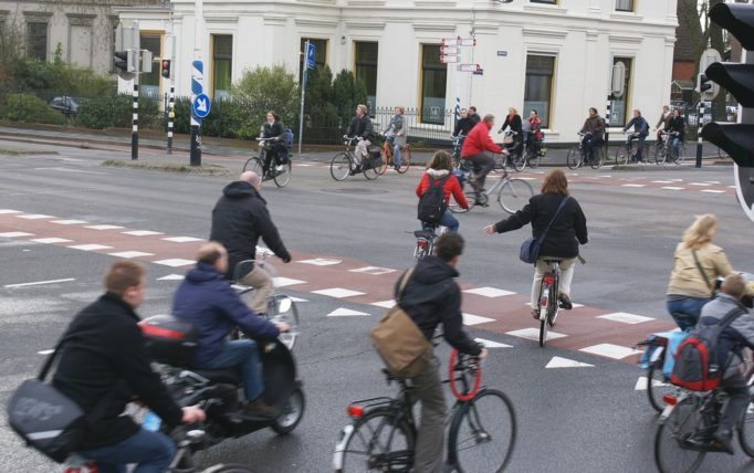 No carbon, lycra or helmets, but bikes every where, could this be a common sight in the UK? Photo courtesy of Fietsberaad