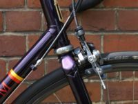 Yes, that's a 1" headset on a hand-built steel fork