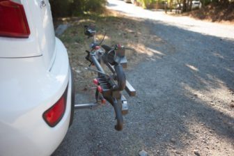 When not in use the Yakima Twotimer folds up to save space