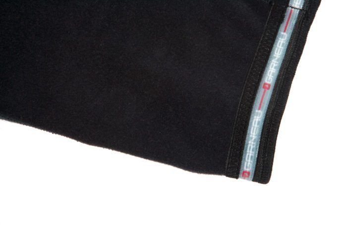 The ankles are a little on the generous side, but have a silicone gripper to keep them in place