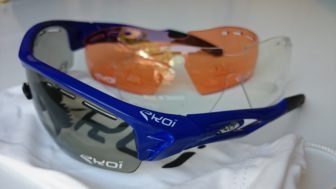 The photochromatic lenses work best in spring/autumn sun. They will change depending on light levels during your ride