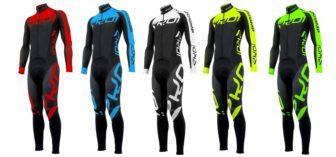 The Ekoi Aerocomp Thermal Suit comes in a range of bright, strong colours.