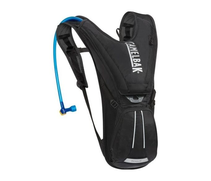 The Camelbak Rogue has a 2L resevoir and minimal storage to keep you riding light