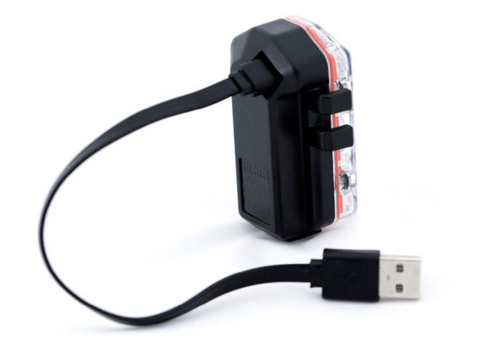 The SEE.SENSE lights are charged via a handy USB cable, no more scrabbling around looking for batteries