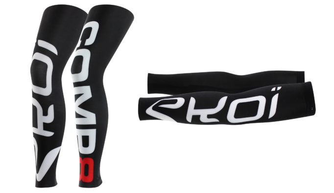The graphics are big and bold, but leg and arm warmers are a must have in a cyclist's wardrobe