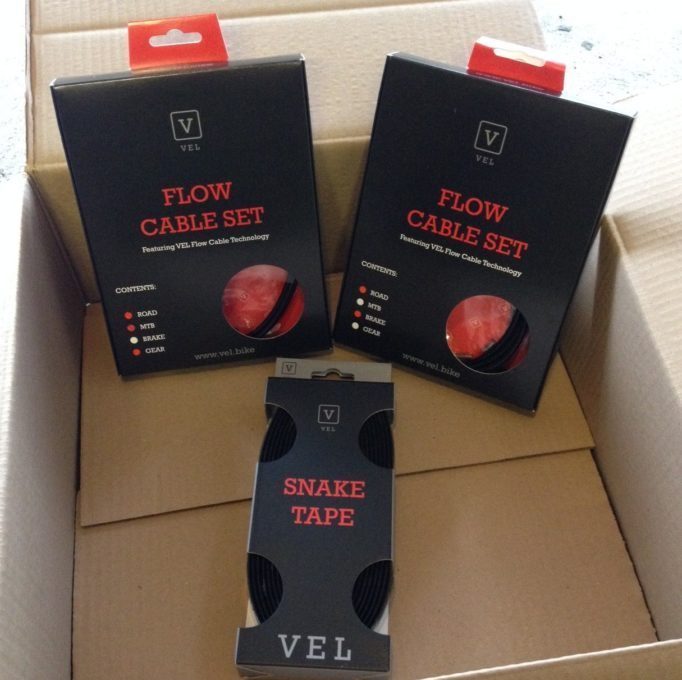 Vel Flow Cables and Vel Snake Handlebar Tape a simple upgrade that will make your bike love you
