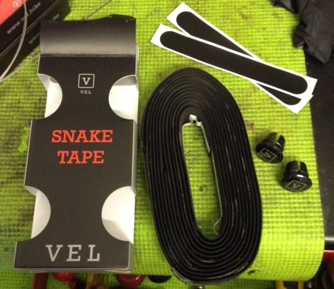 The Vel Snake bar tape has a Dura-Polymer that helps reduce vibrations