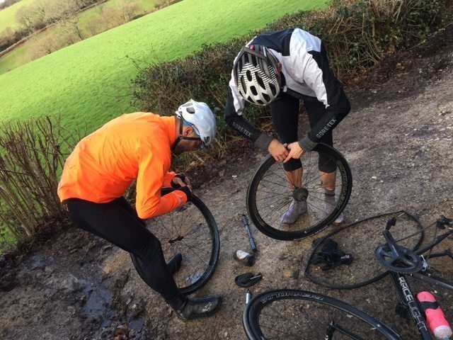 Winter roads mean you'll be praying at the altar of the puncture gods. Image courtesy of Simon Catmur