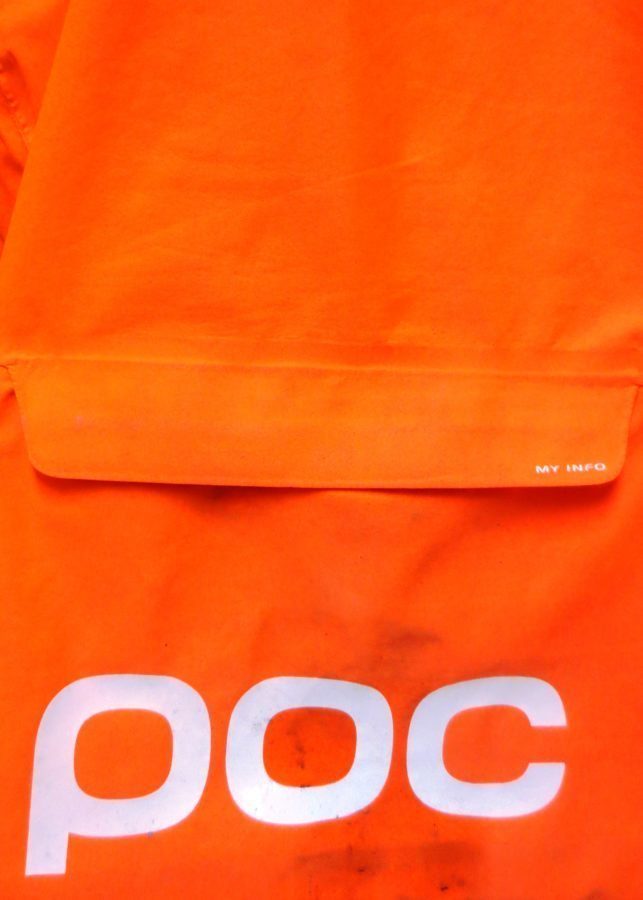 My Info-zip pocket for personal information and cell phone is tucked away under this flap