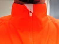 A high collar keeps the cold out and has a felt edge at front and back to stop any rubbing
