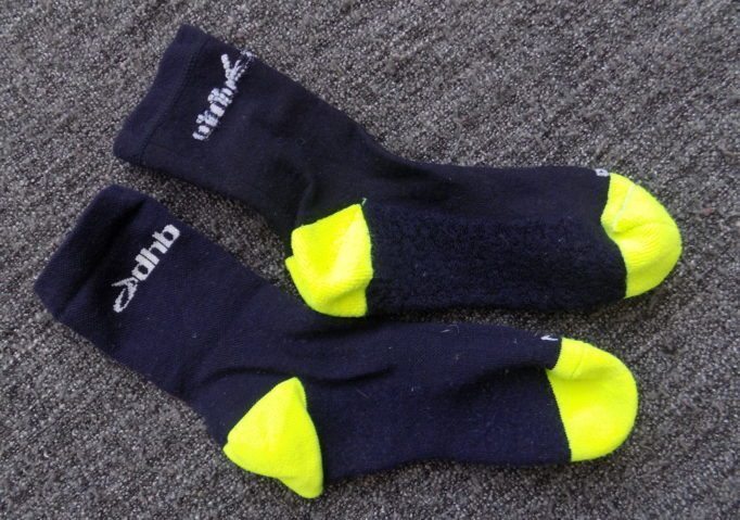 On the inside the Merino socks have a thick sole that keeps your toes warm, perfect!