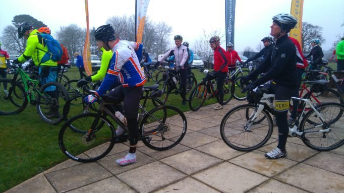 Ready for the off, riders get ready to tackle the Wiggle South Downs Sting 