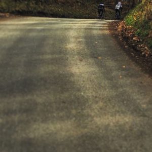 Cresting one of the many steep hills in the High Weald - image courtesy of Jim Clarkson