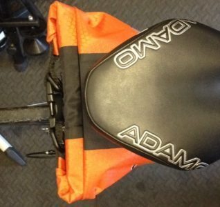 When closed the Ortlieb provides quite a bit of extra cover from road spray