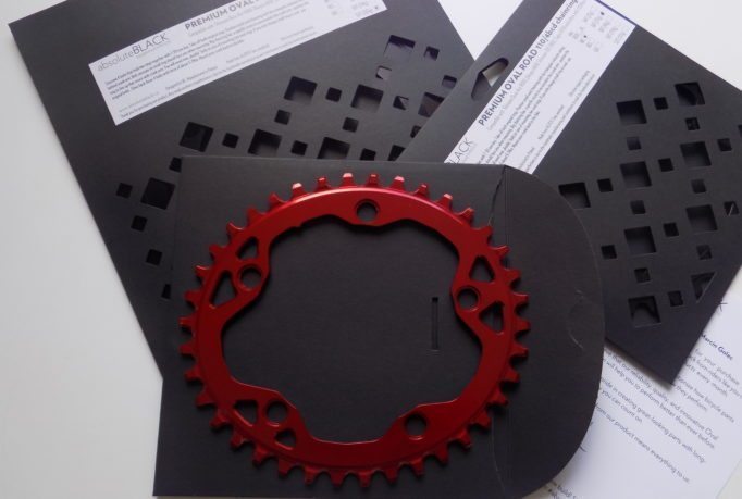 The absoluteBLACK chainrings come packaged in attractive and environmentally friendly card packaging, a nice touch