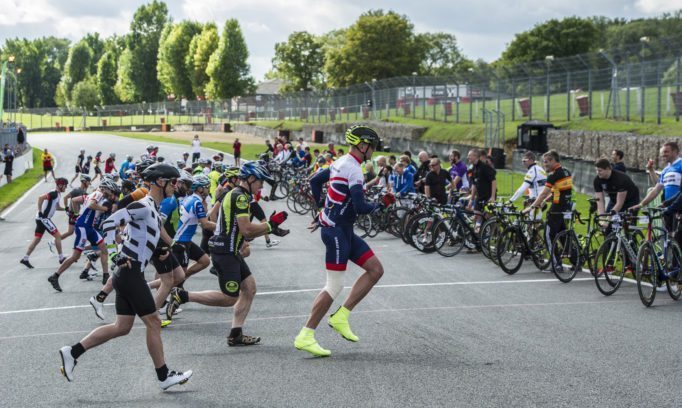 And they're off! Revolve24 begins with a Le Mans style start