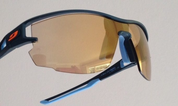 The Zebra lenses on the Julbo Aero are light enough for night time riding