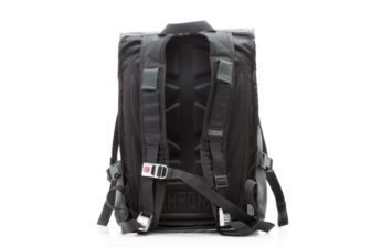The Chrome Barrage Cargo bag sits high on your back, but was still comfortable