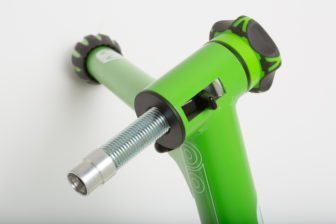 It's wide footprint makes the Kinetic trainer very stable and it comes with an lifetime warranty