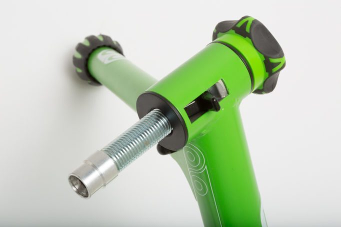 It's wide footprint makes the Kinetic trainer very stable and it comes with an lifetime warranty