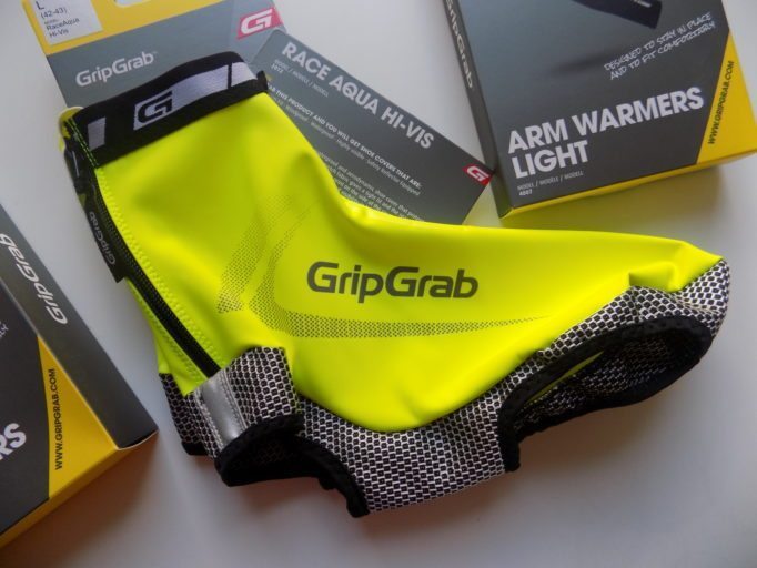 The RaceAqua Hi-Vis shoe covers look tough and very bright!