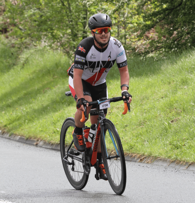 The Mio Link and our reviewer in action at the Velothon